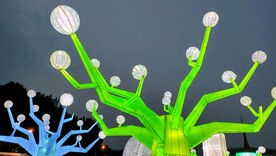 中华世纪坛花灯夜景