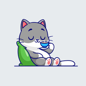 卡通矢量小猫