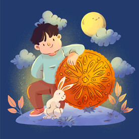 中秋节插画