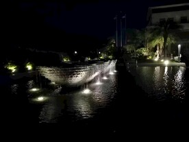 庭院的喷泉