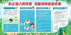  防止输入再传播全国疟疾日展板