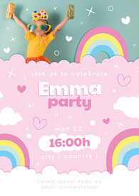 儿童派对邀请函图片