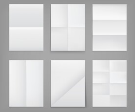 一张白纸纸张折纸折叠图片