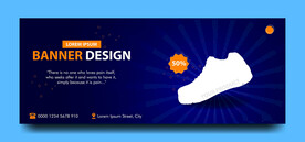 鞋子海报banner设计图片