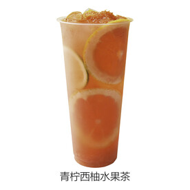 青柠西柚水果茶
