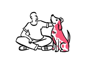 男人和狗