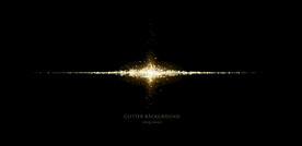 金色发光的光效