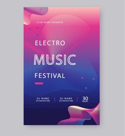 时尚渐变海报