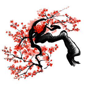 水墨梅花