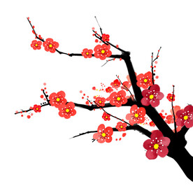 水墨梅花
