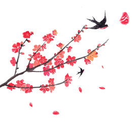 水墨梅花