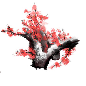 水墨梅花