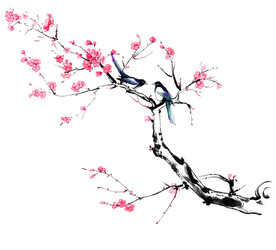 水墨梅花