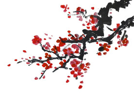 水墨梅花