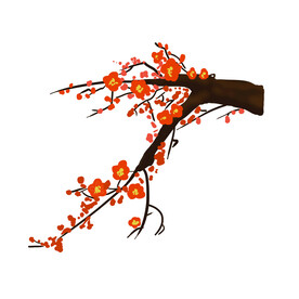 水墨梅花