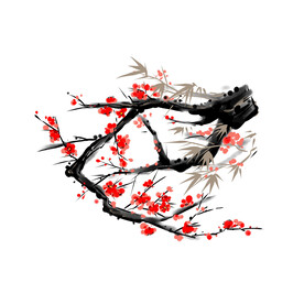 水墨梅花