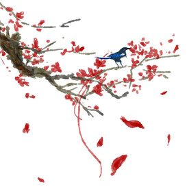 水墨梅花