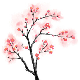 水墨梅花