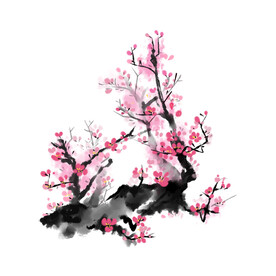 水墨梅花