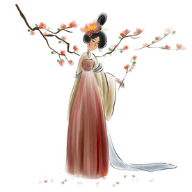水墨梅花