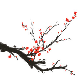 水墨梅花