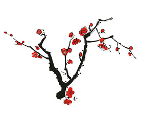 水墨梅花