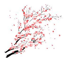 水墨梅花