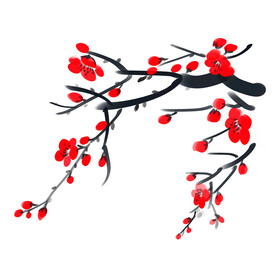 水墨梅花