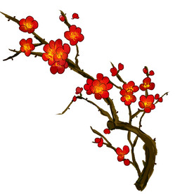 水墨梅花