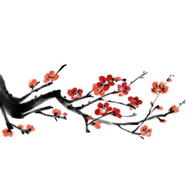 水墨梅花