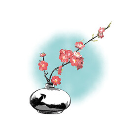 水墨梅花