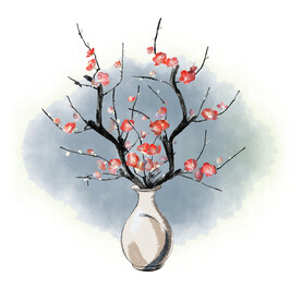 水墨梅花
