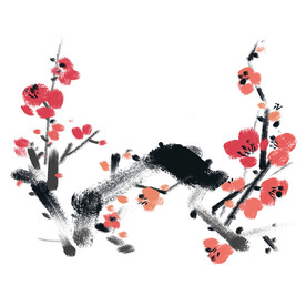 水墨梅花