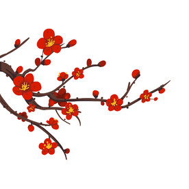 水墨梅花