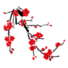 水墨梅花