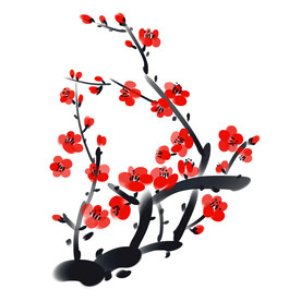 水墨梅花