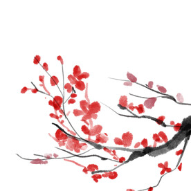 水墨梅花