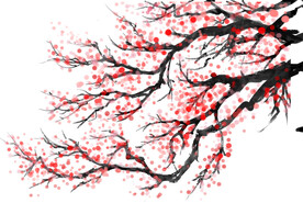 水墨梅花