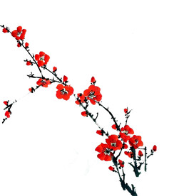 水墨梅花