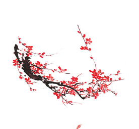 水墨梅花