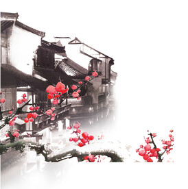 水墨梅花
