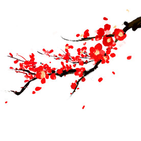 水墨梅花