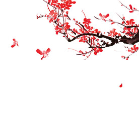 水墨梅花