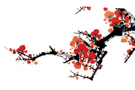 水墨梅花