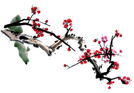 水墨梅花