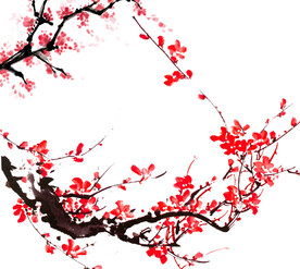 水墨梅花