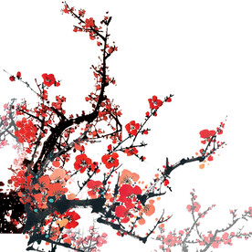 水墨梅花