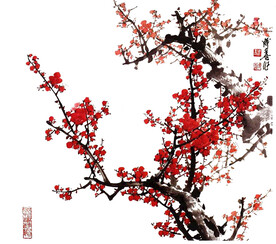 水墨梅花