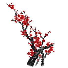 水墨梅花