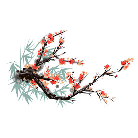 水墨梅花
